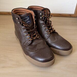 Men's PENGUIN Original Huntsman Chukka Brown Leather Lace Up Boots Shoes Size 8